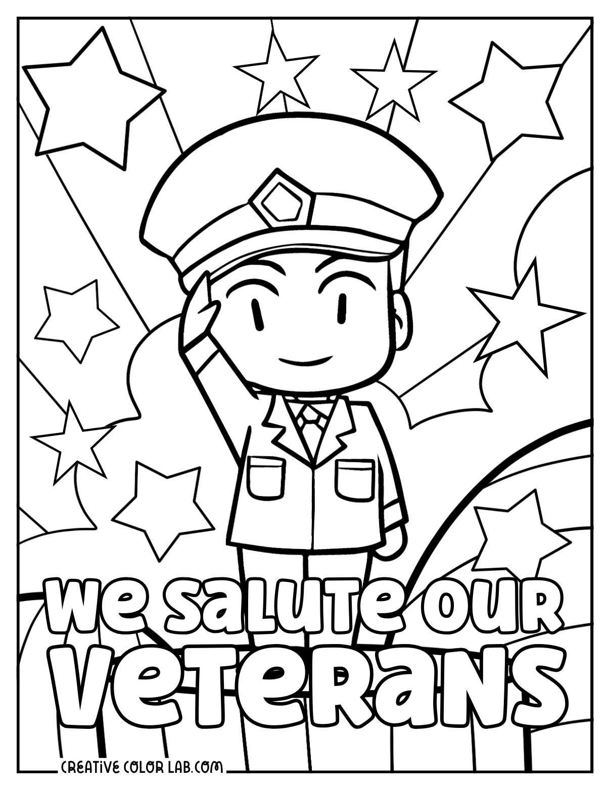 Printable Veteran s Day Coloring Pages