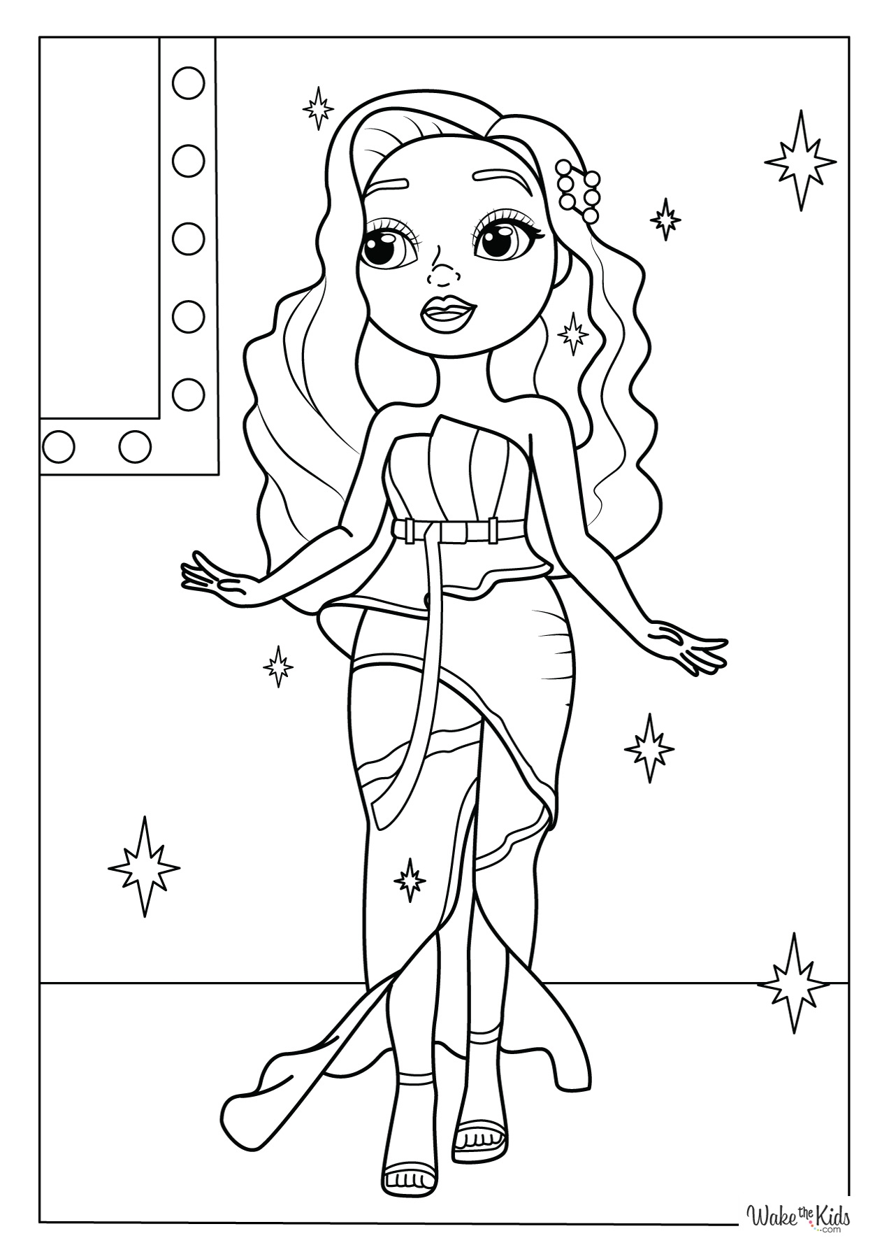 Rainbow High Coloring Pages Free Printable PDFs WakeTheKids
