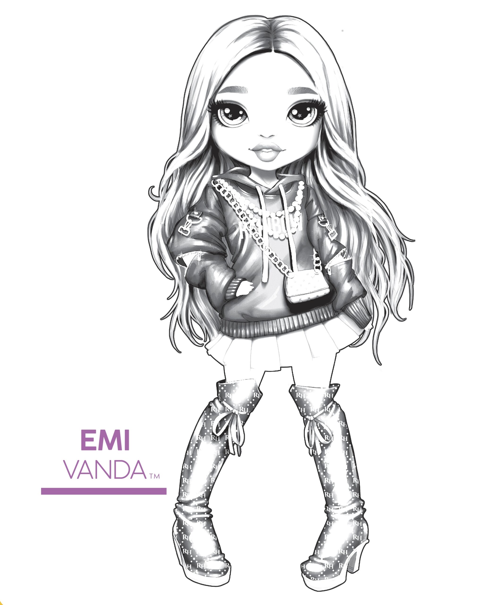 Rainbow High Coloring Pages YouLoveIt