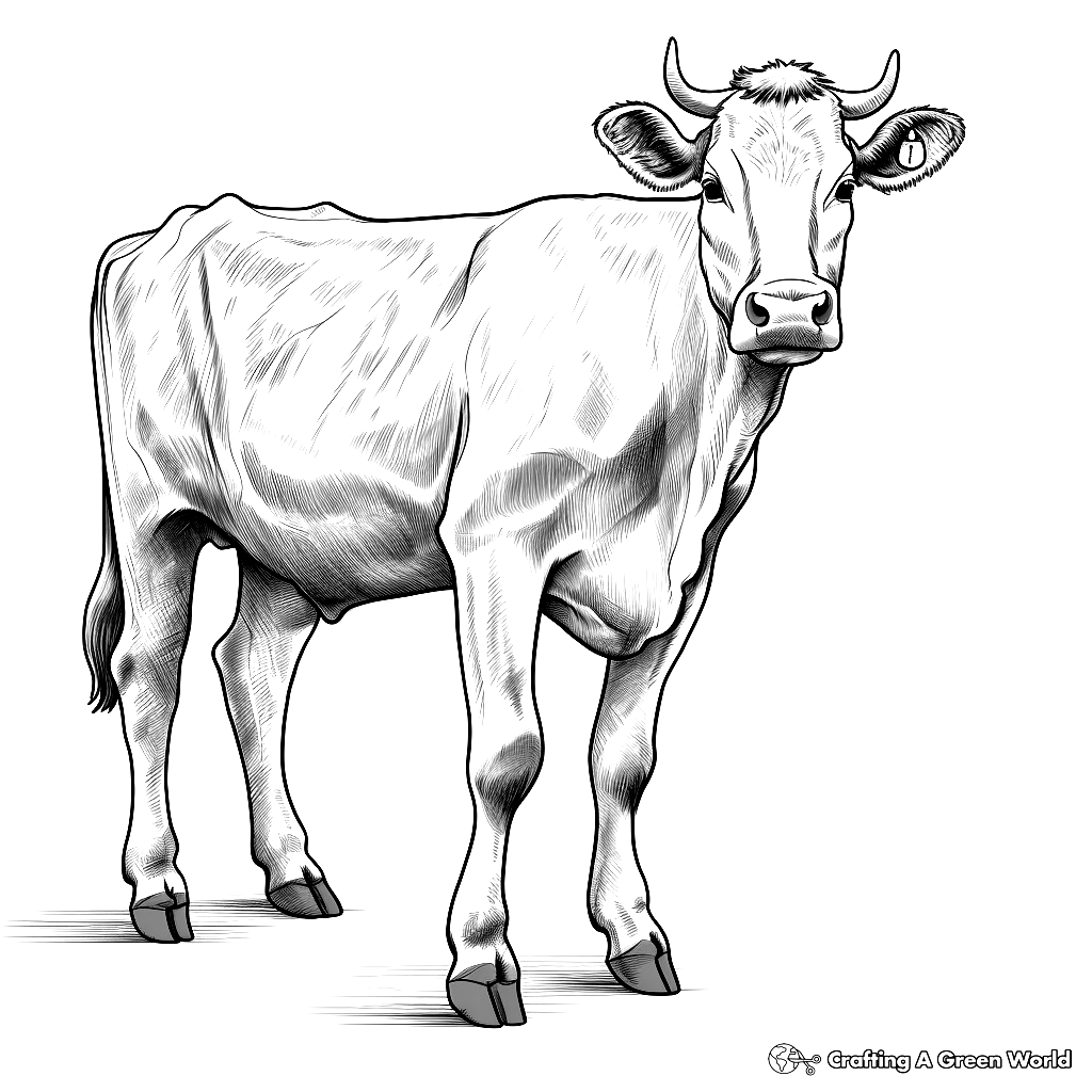 Realistic Farm Animal Coloring Pages Free Printable 