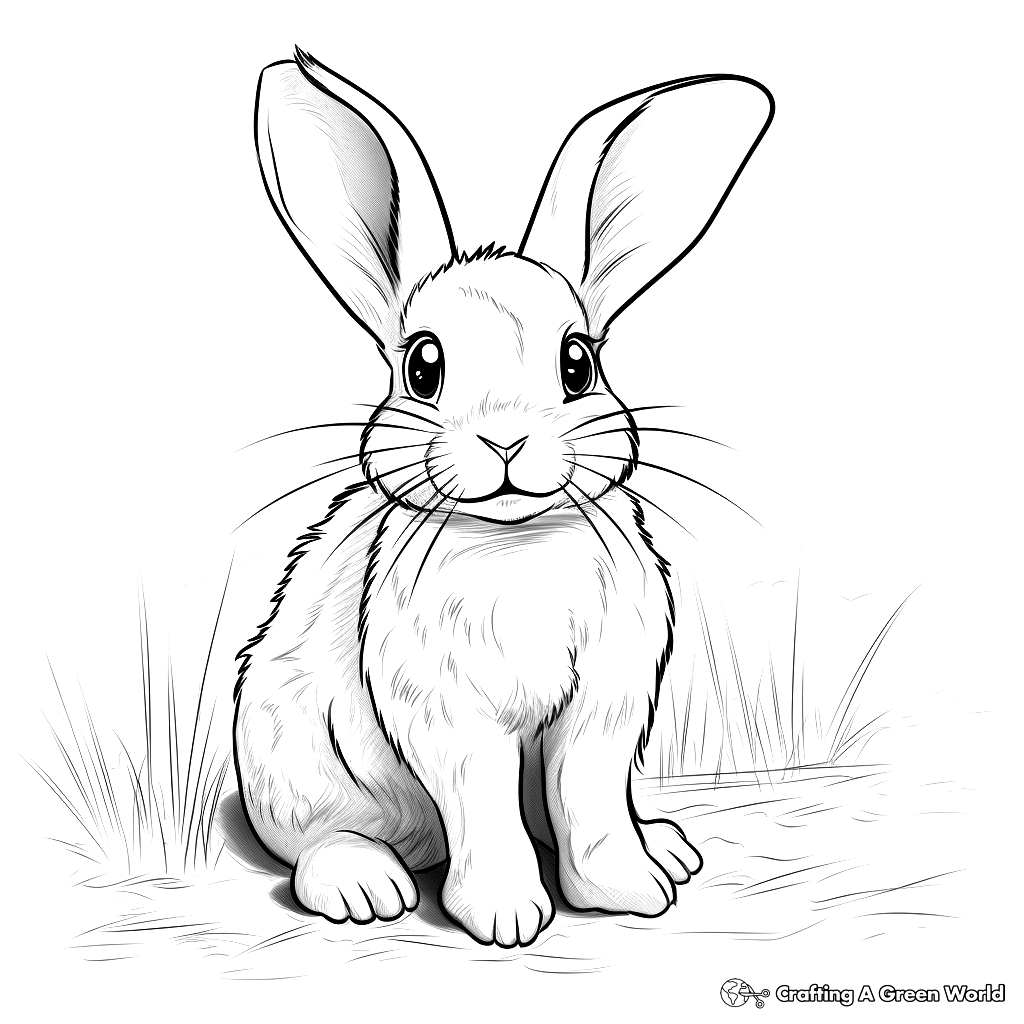 rabbit coloring page