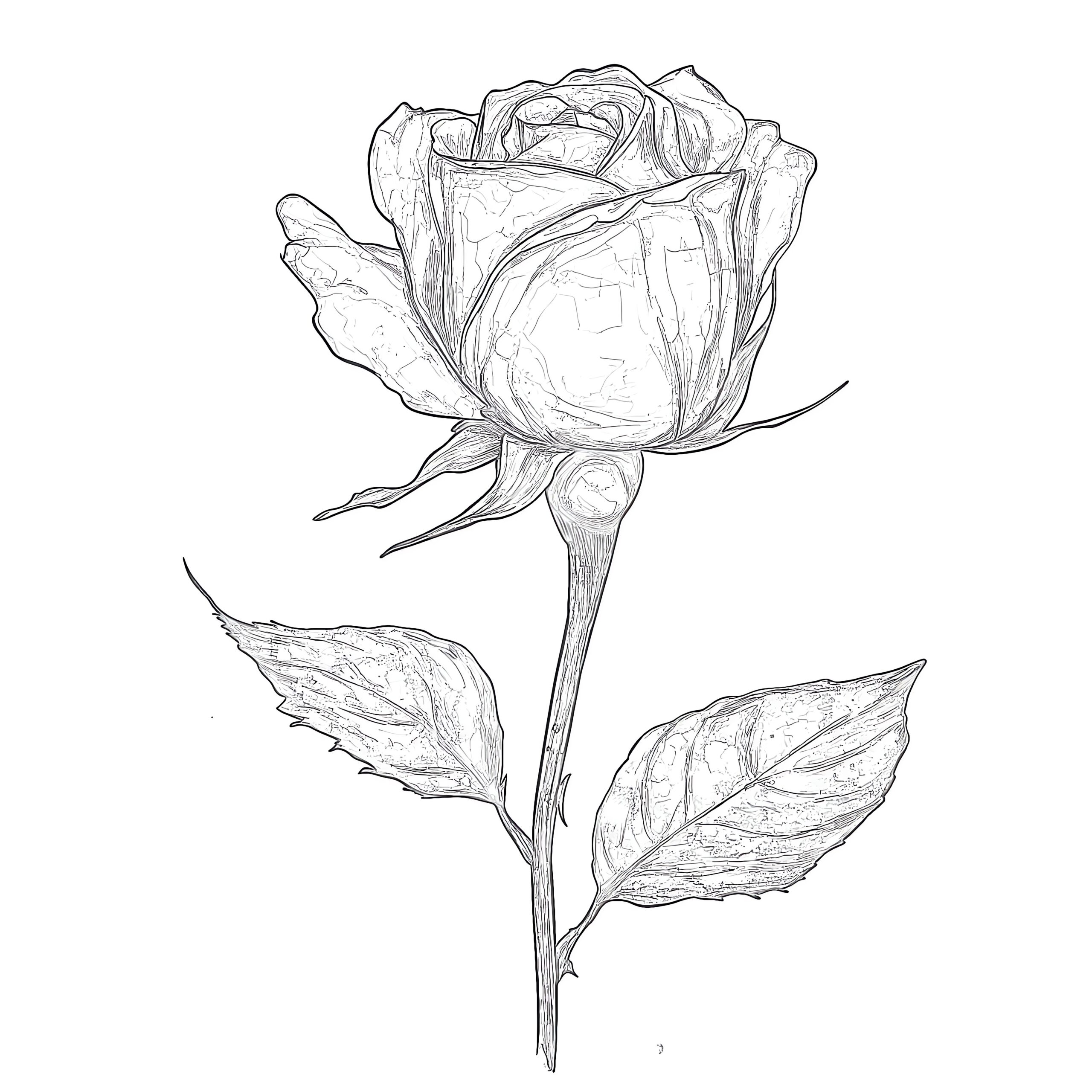 rose coloring pages