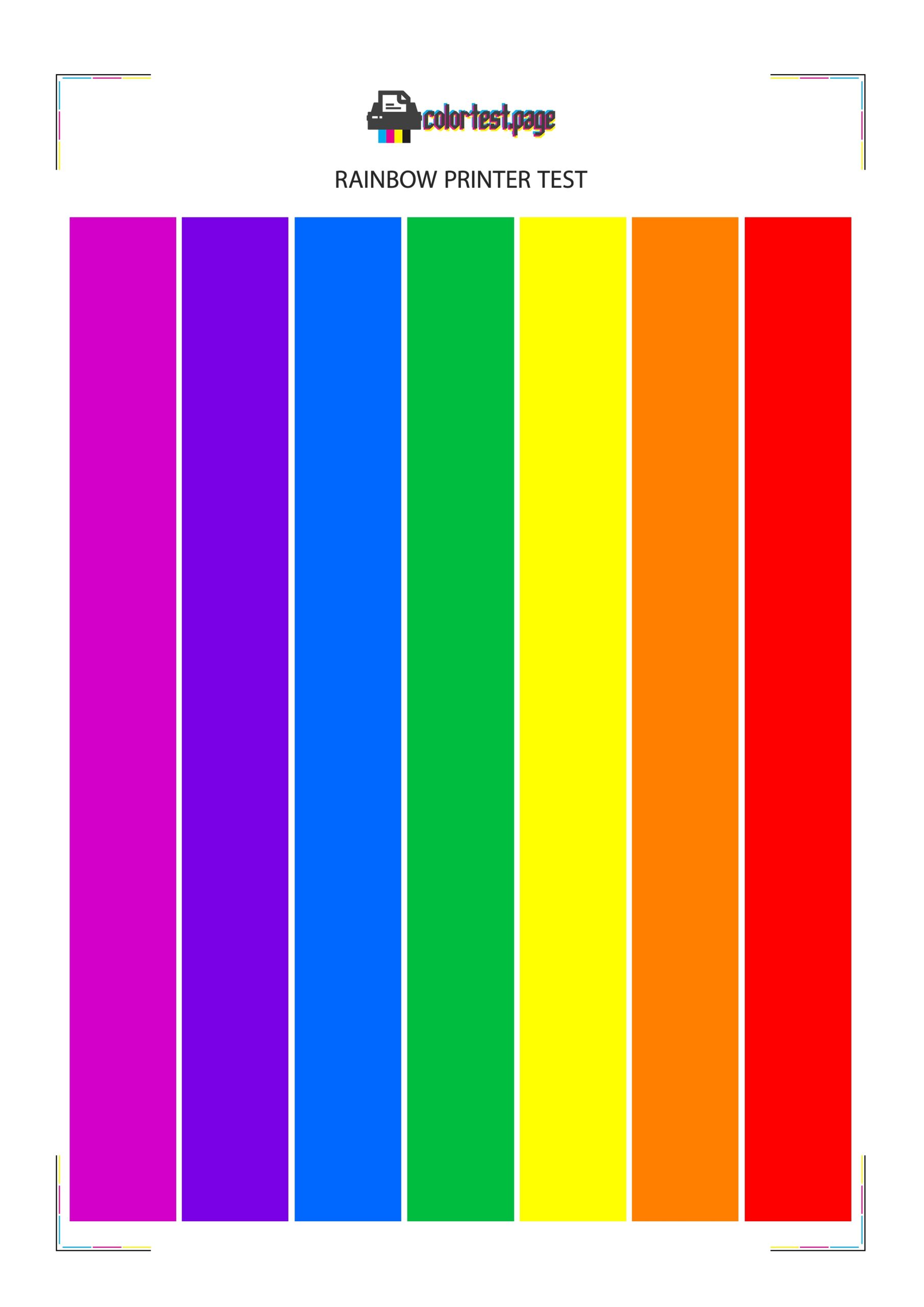 Sale Test Print 2026 Rainbow Printer Test Color Test Page Allplanttraining co uk