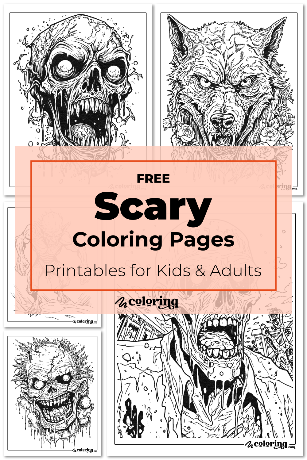 scary coloring pages