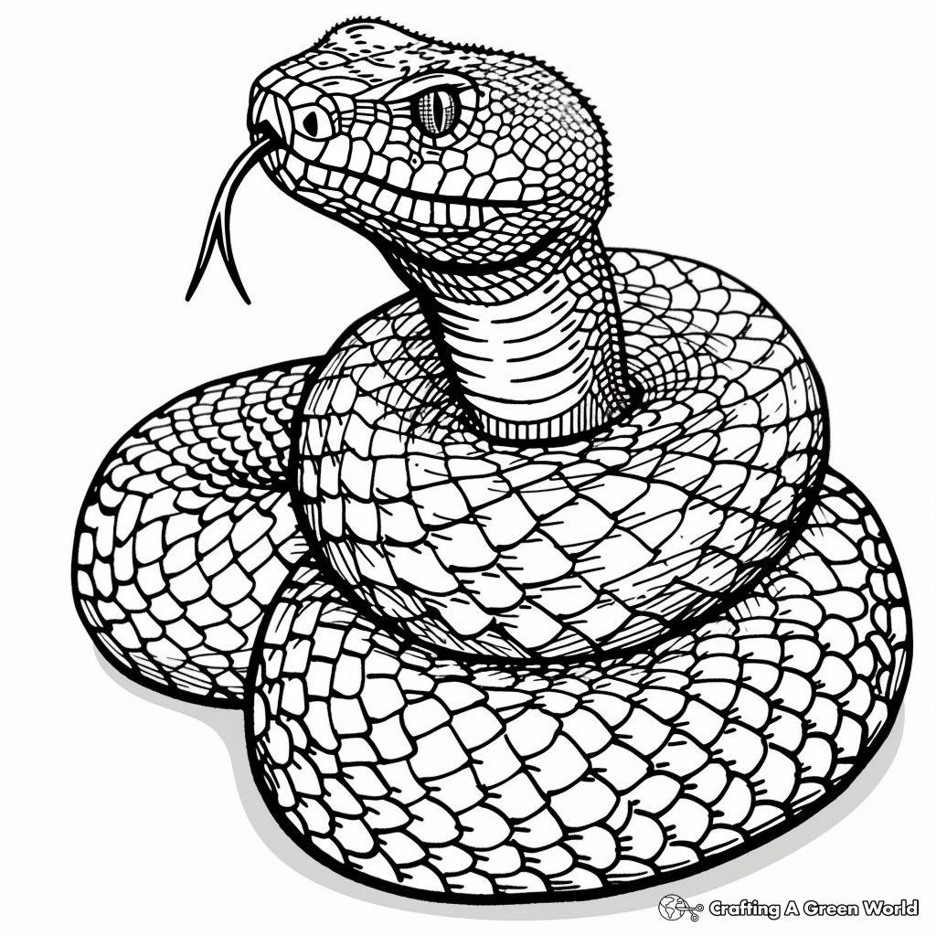 snake coloring page