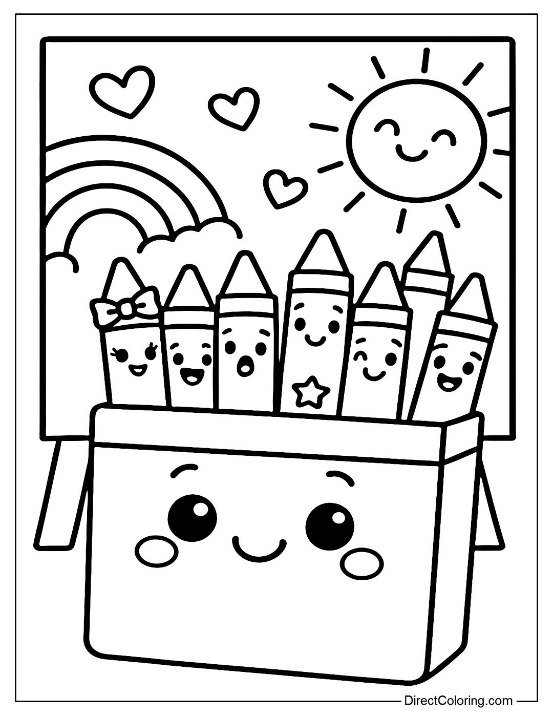 School Supplies Coloring Pages Free PDF To Download And Print