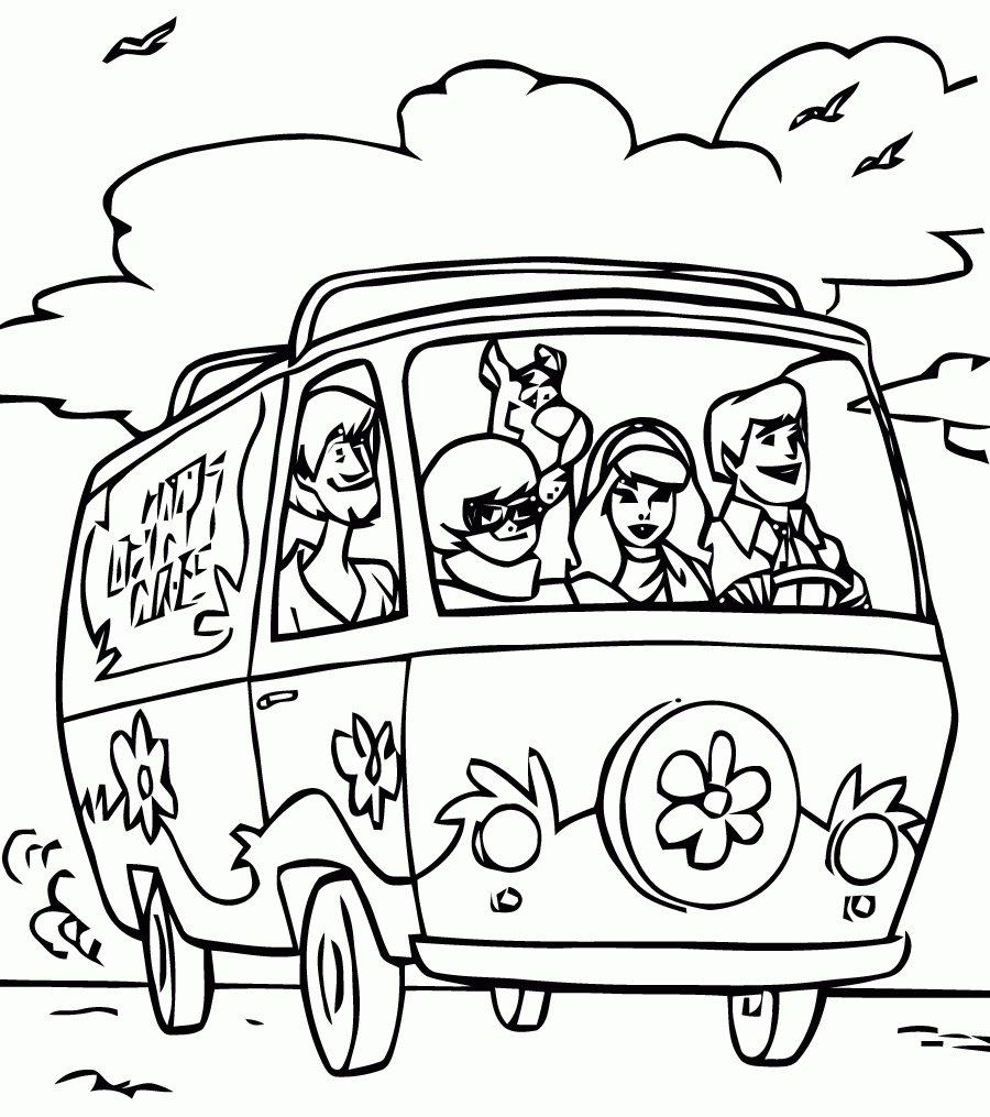 scooby coloring pages
