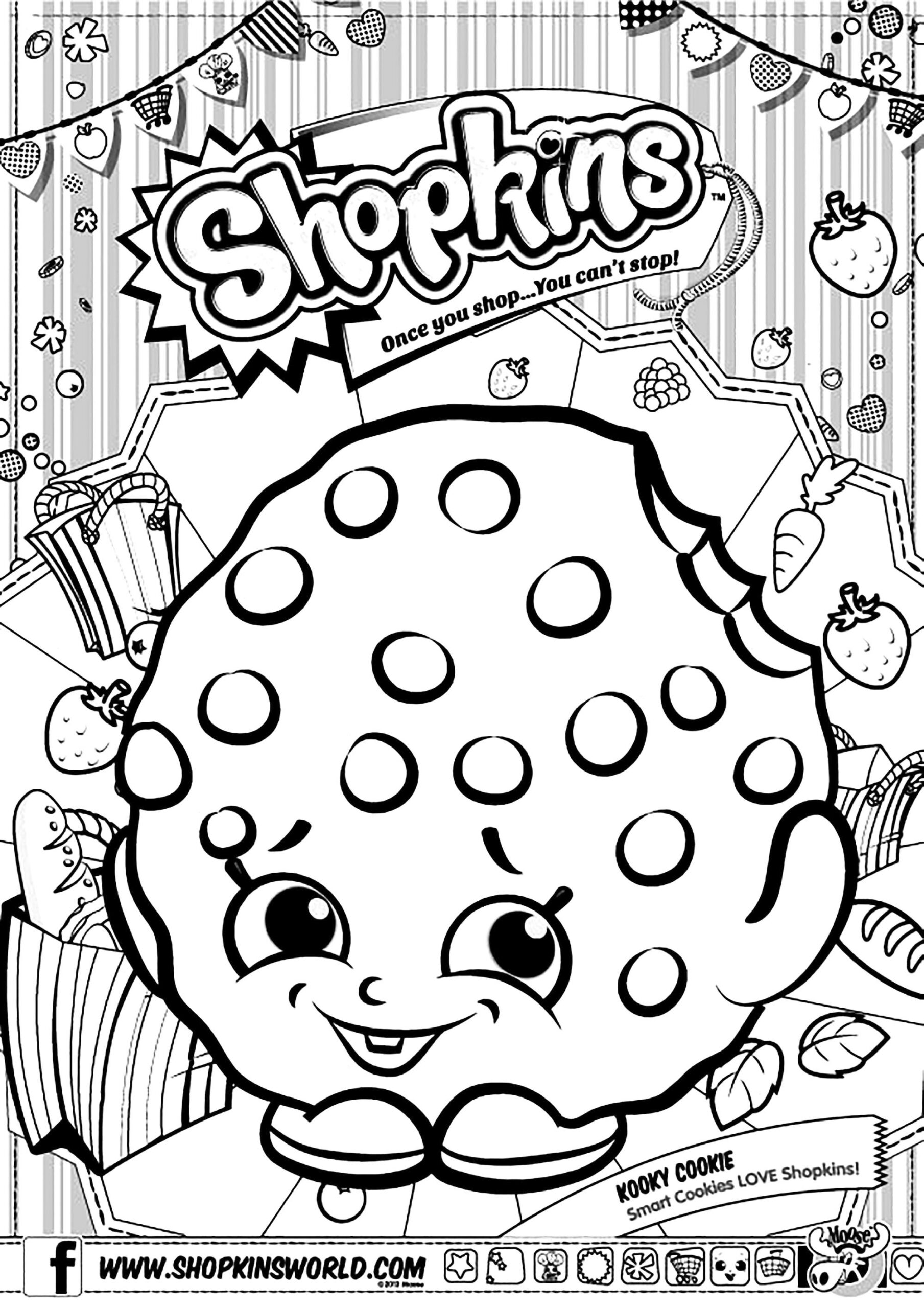 Shopkins Kooky Cookie Shopkins Coloring Pages