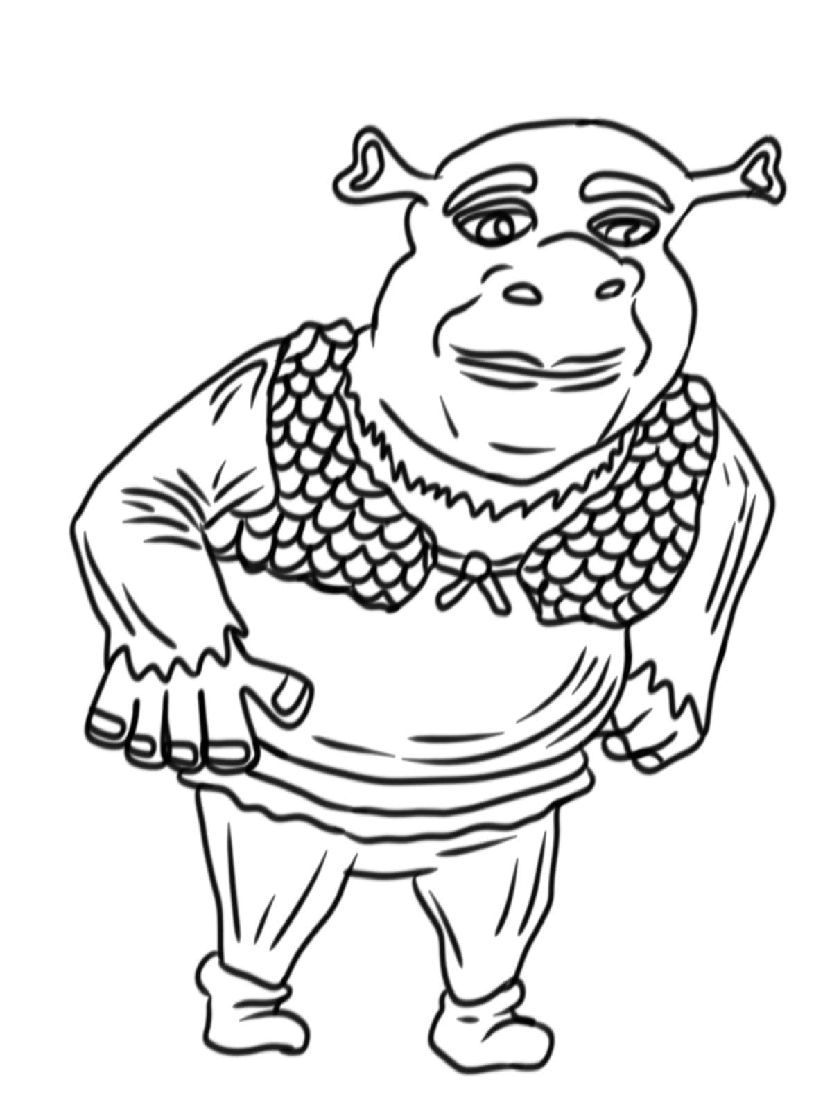 Shreck Coloring Pages Etsy