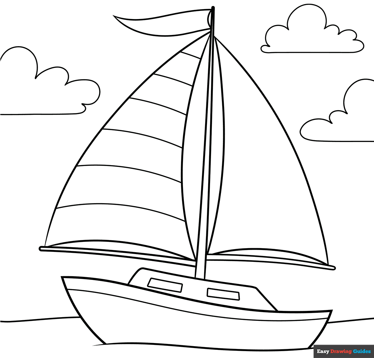 boat coloring pages