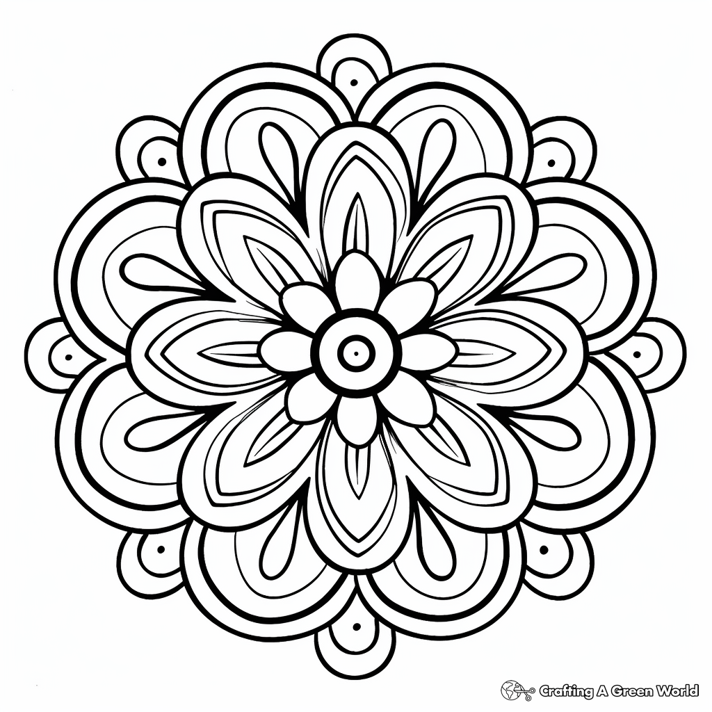 Simple Coloring Pages For Adults Free Printable 