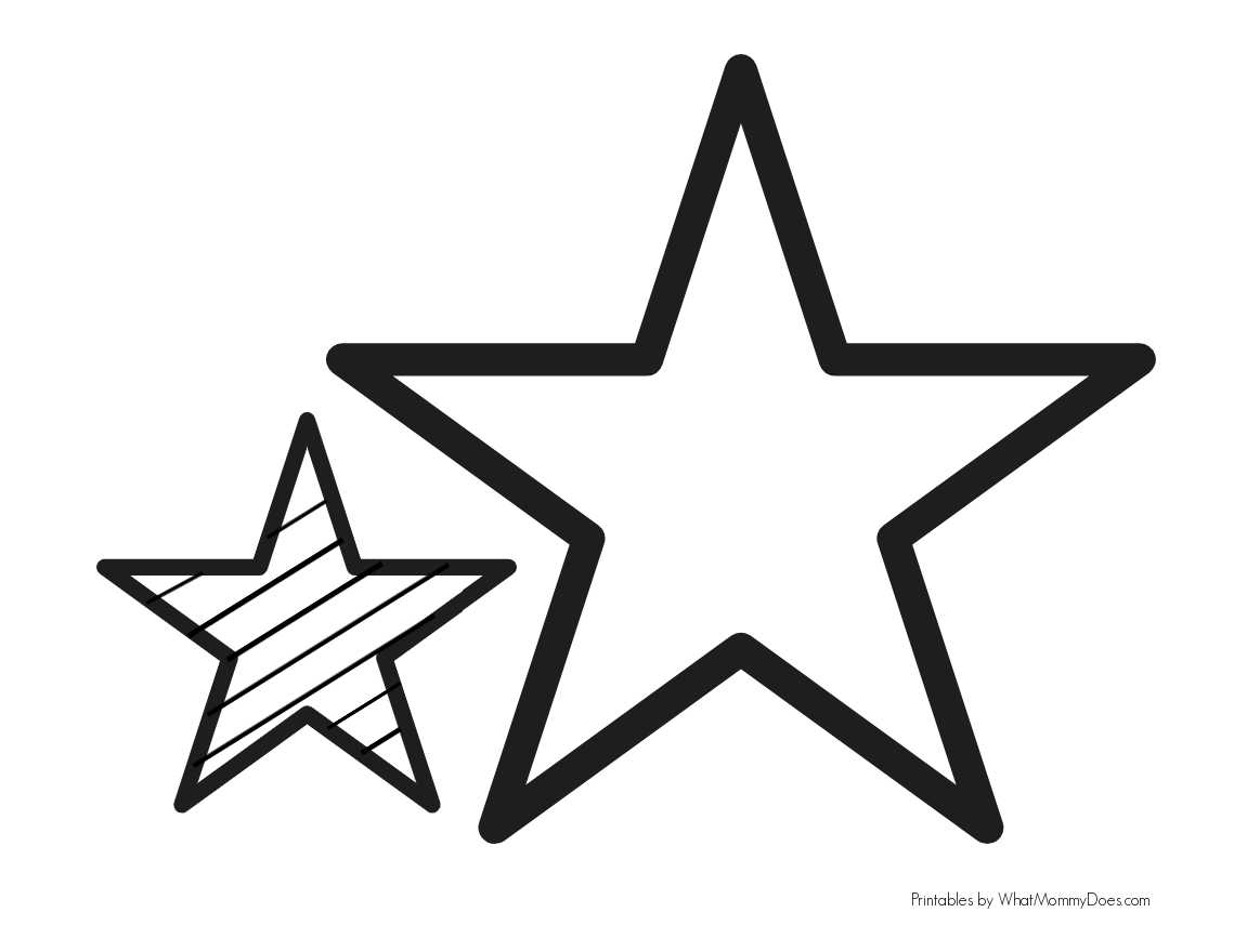 Simple Star Coloring Pages For Kids So Cute What Mommy Does