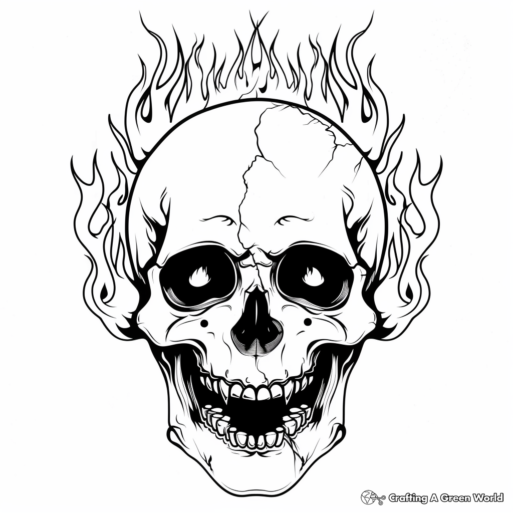 Skull For Adults Coloring Pages Free Printable 