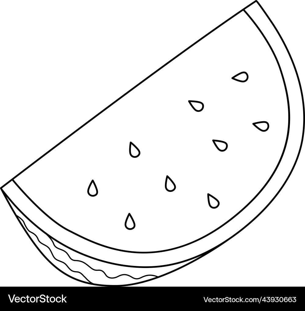 watermelon coloring page