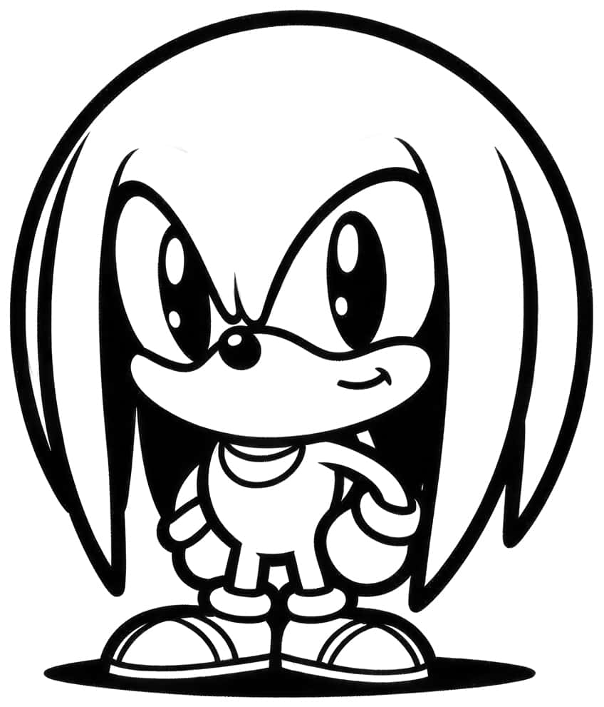 sonic the hedgehog coloring page