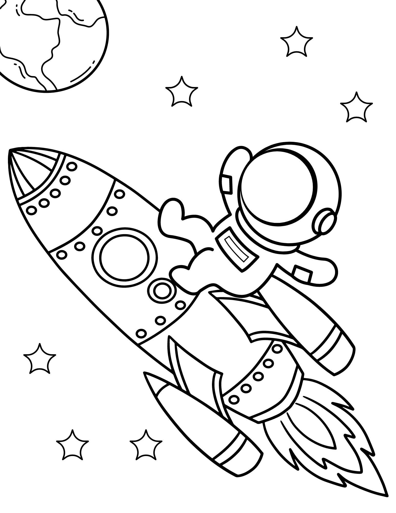 Space Coloring Pages Space PDF Space Printables Space Coloring Pages Space Activity Sheets Rocket Coloring Astronaut Print Planets Etsy