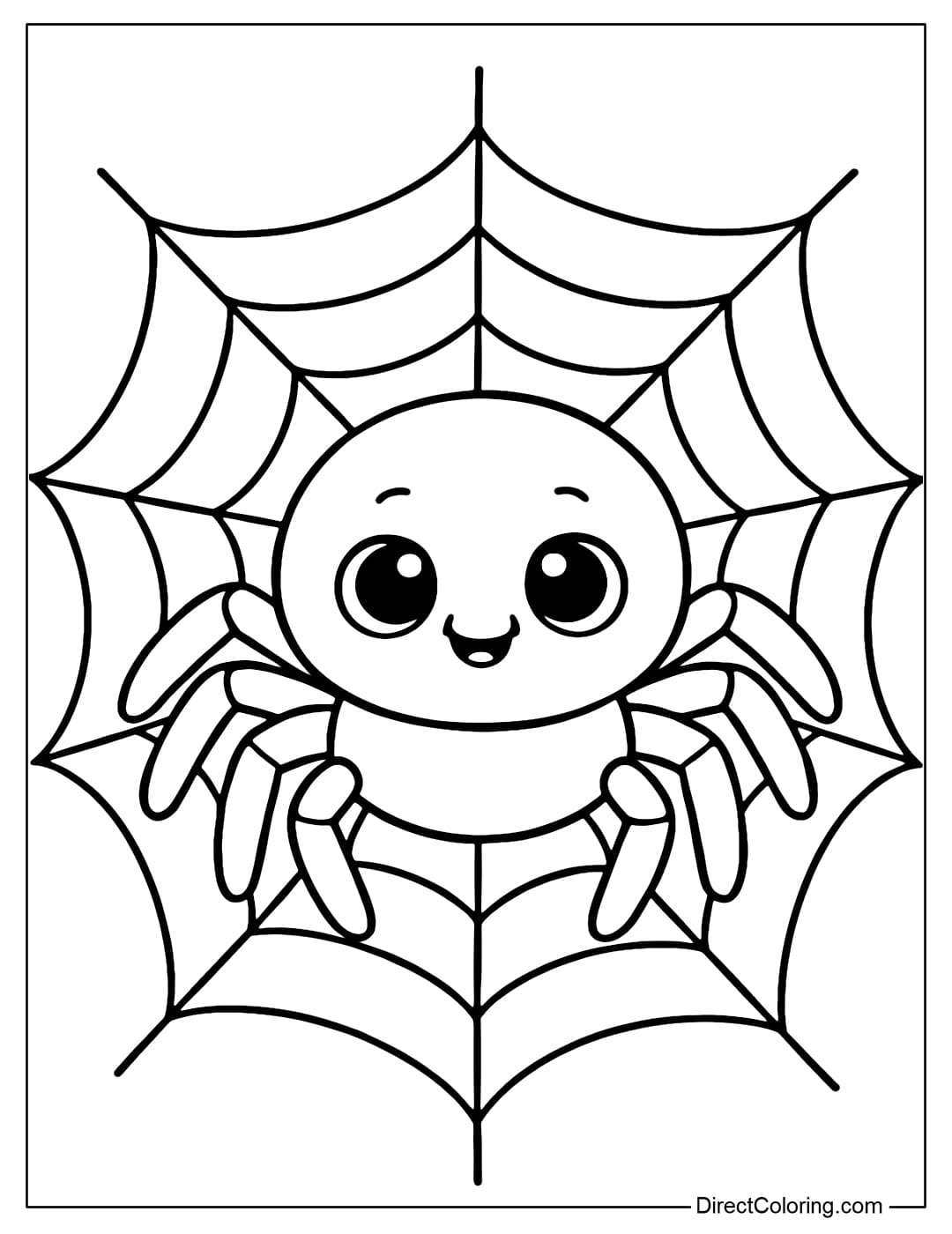Spider Coloring Pages Free PDF To Download And Print