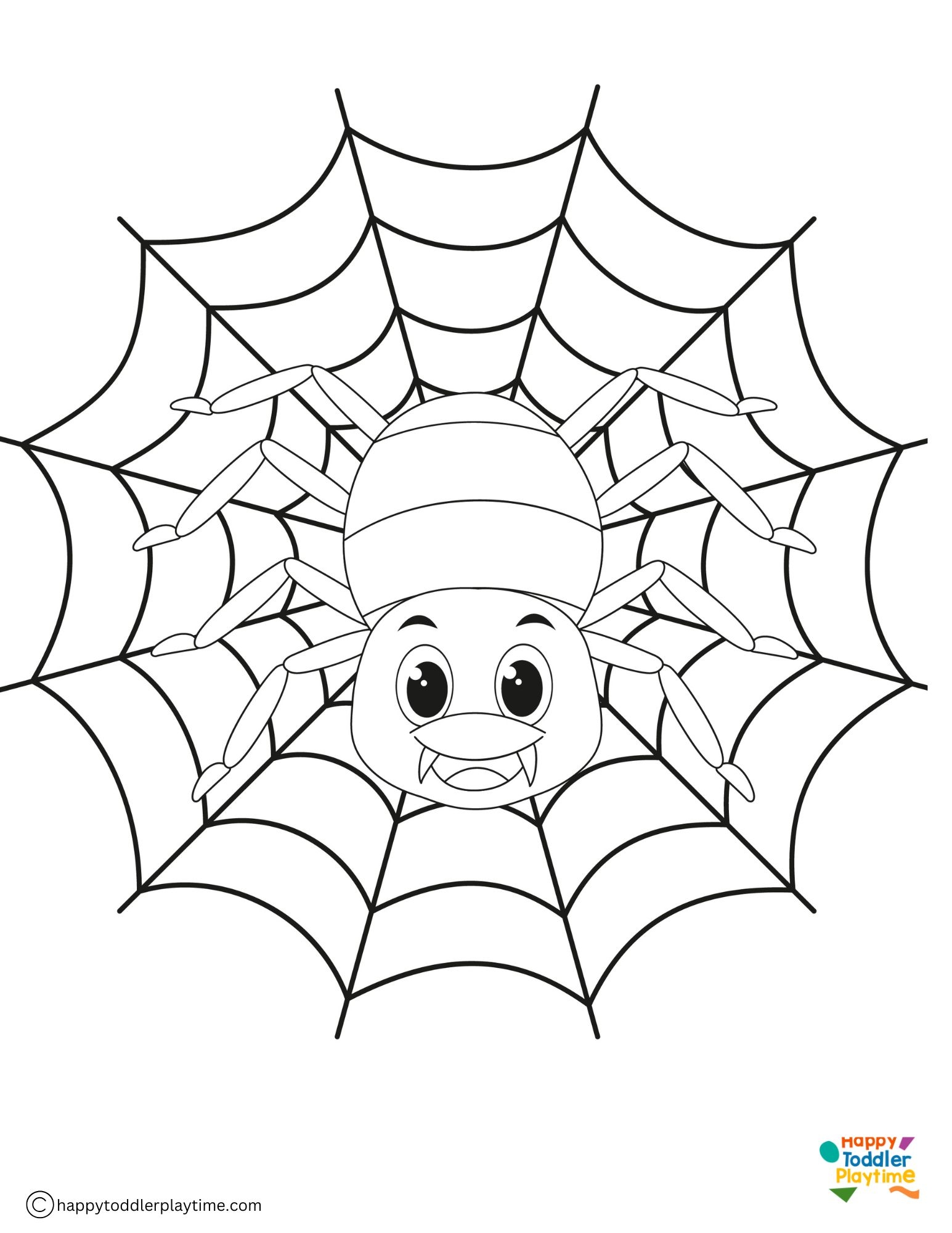 Spider Coloring Pages Happy Toddler Playtime