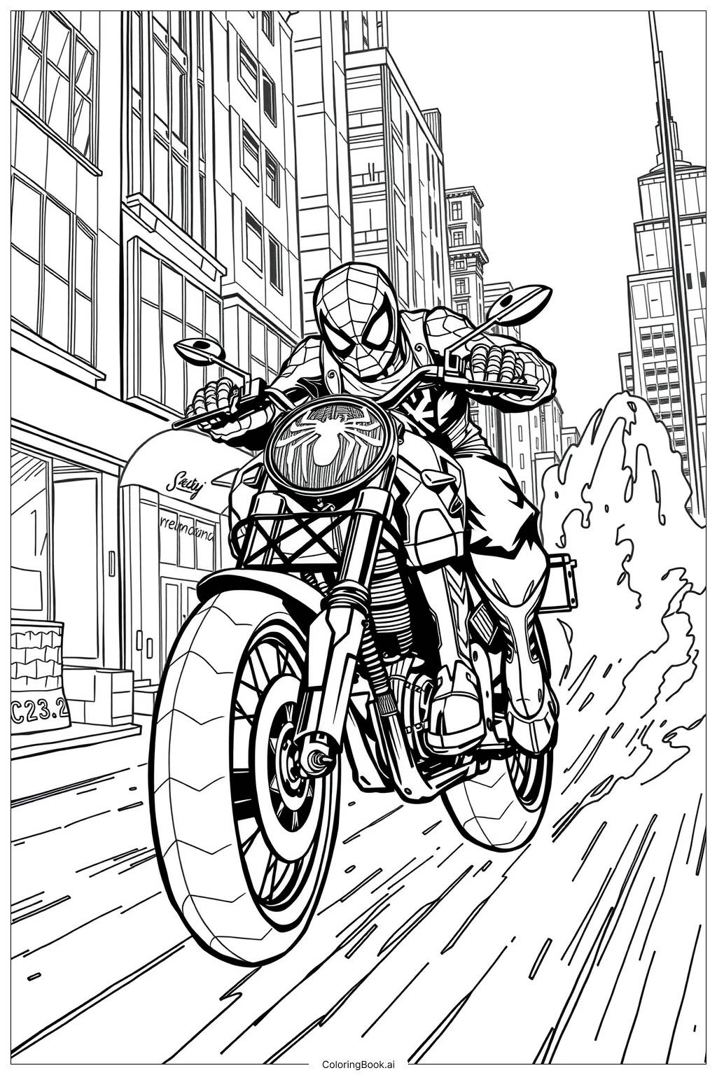 motorcycle coloring pages