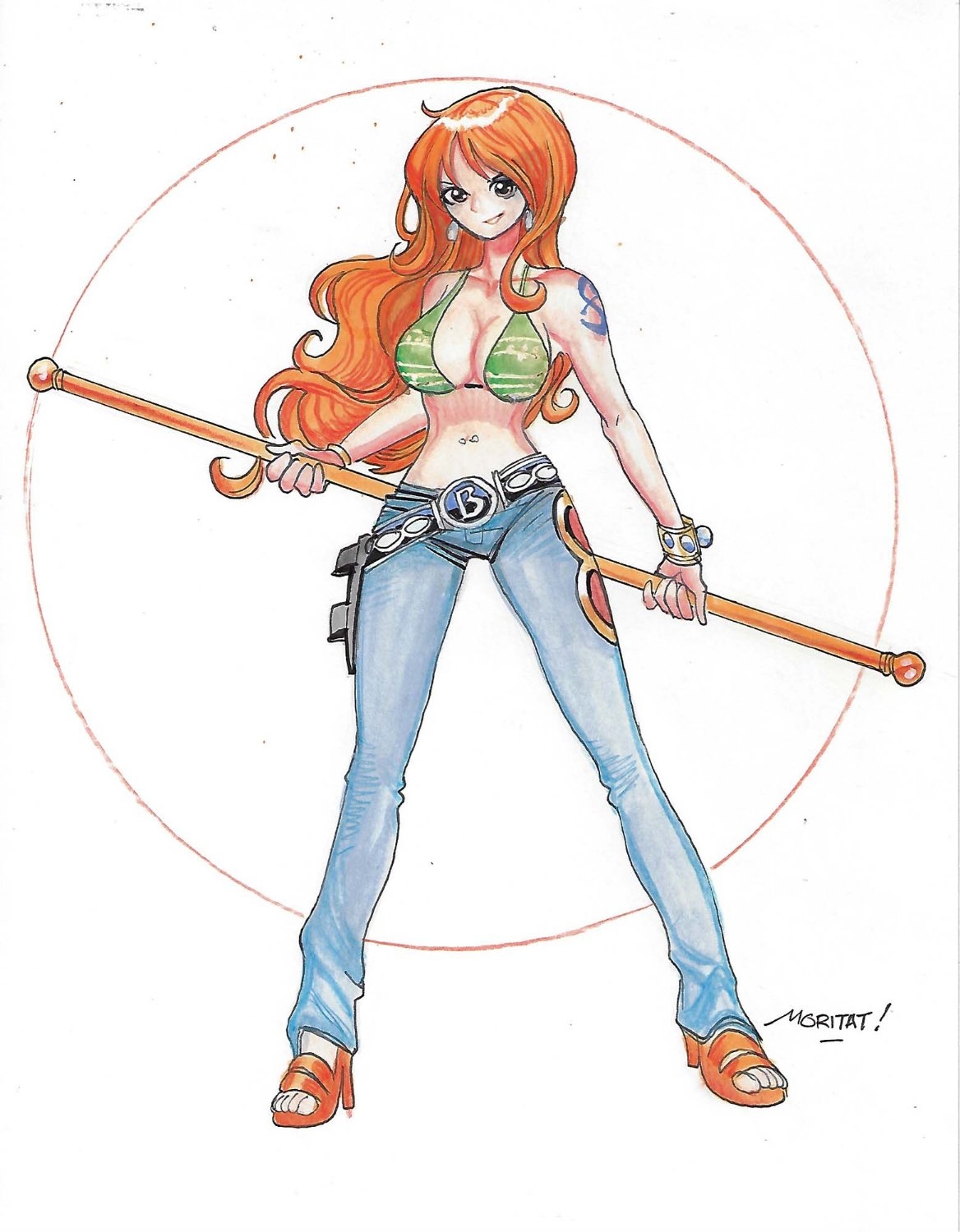 one piece colored pages