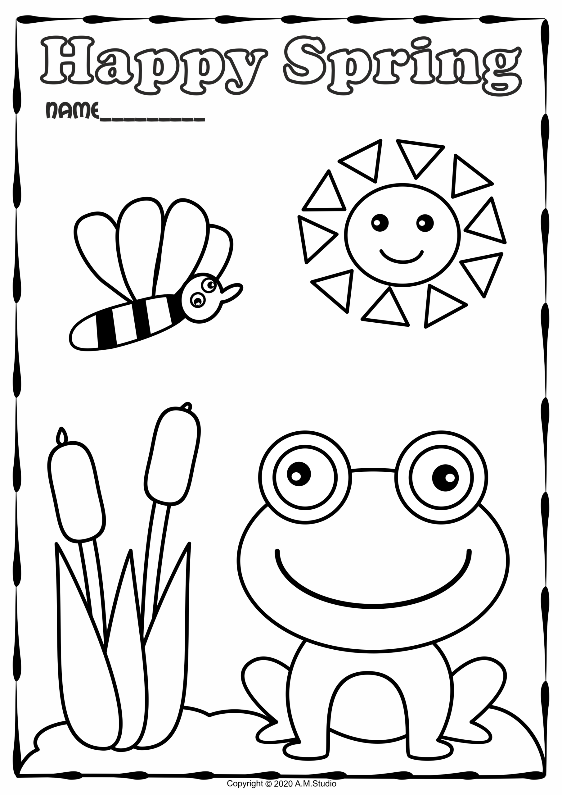 Spring Coloring Pages