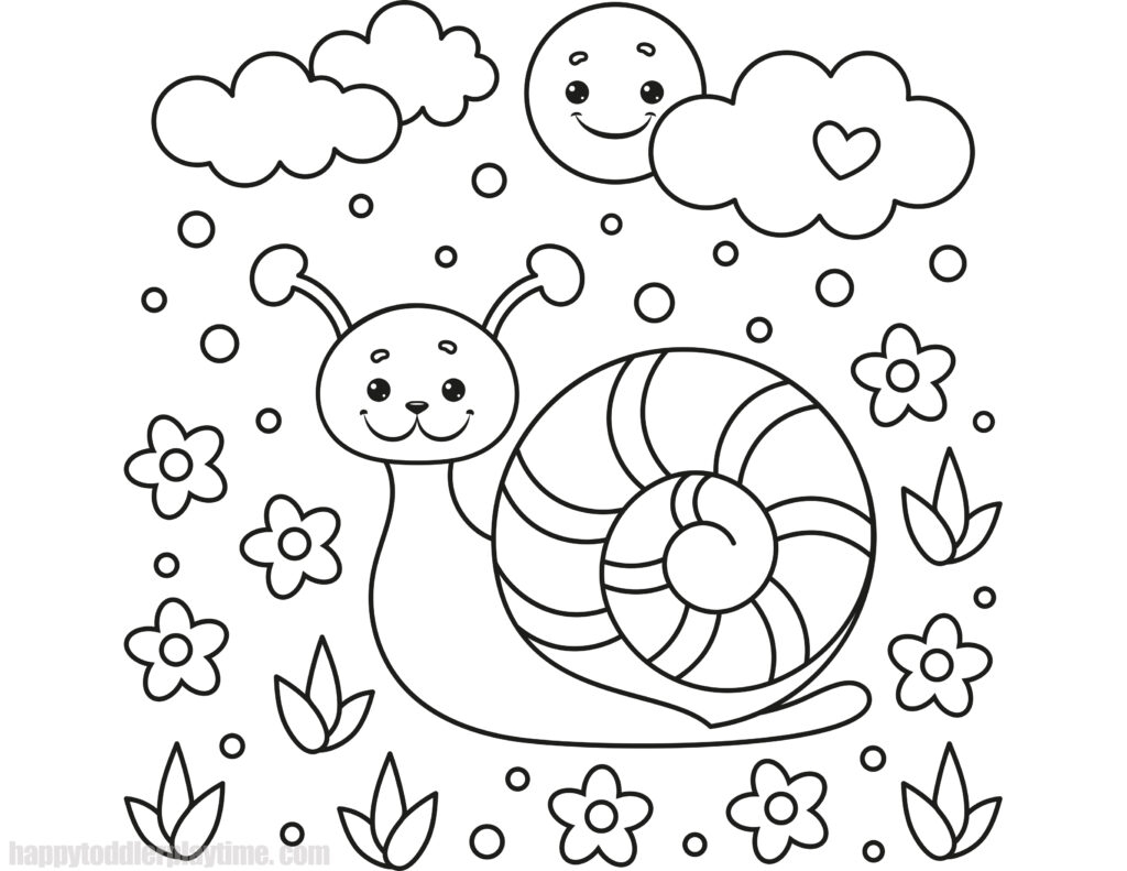 Spring Coloring Pages Happy Toddler Playtime