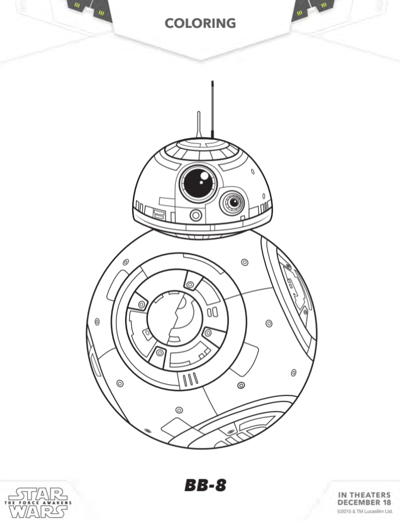 star wars coloring page
