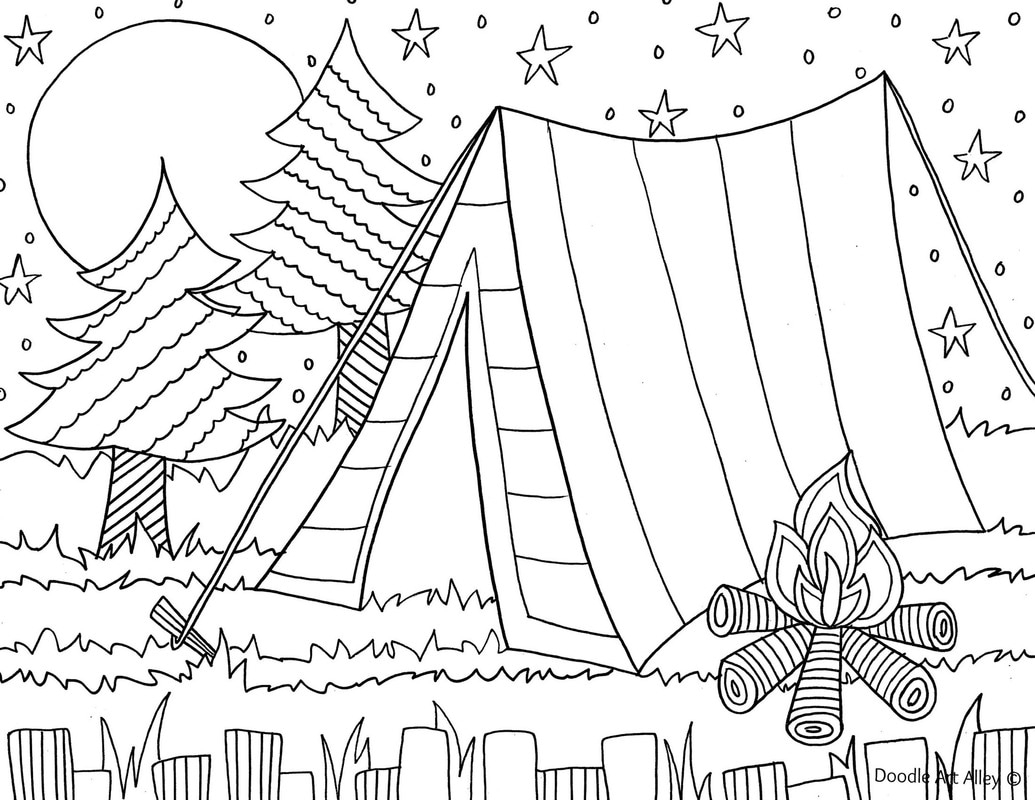 summertime coloring pages