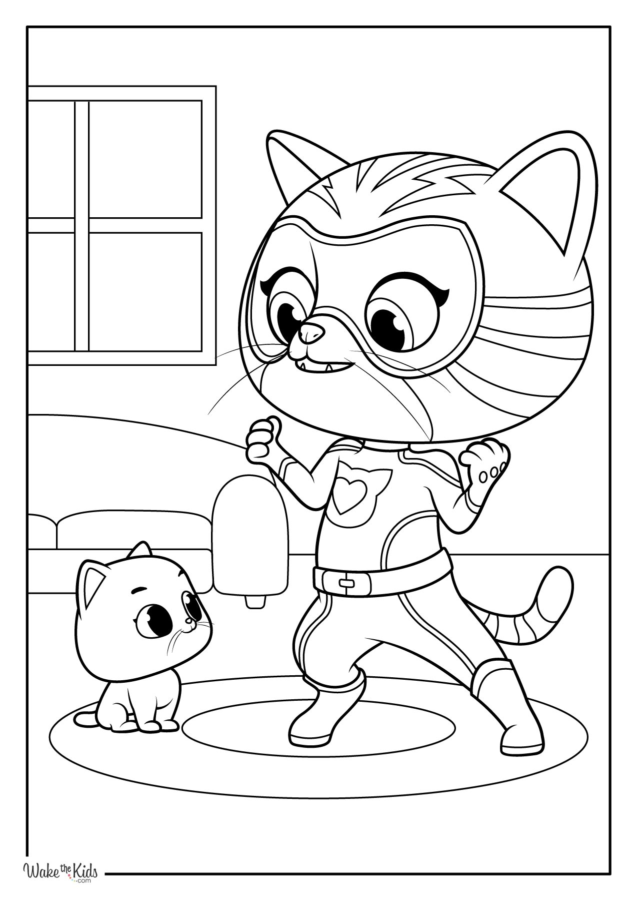 SuperKitties Coloring Pages Free Printable PDFs WakeTheKids
