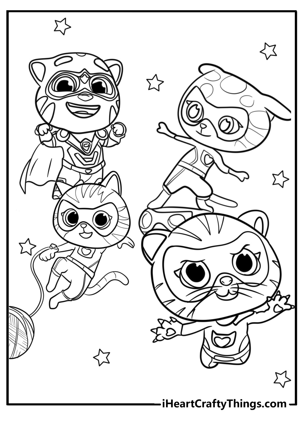 SuperKitties Coloring Pages I Heart Crafty Things
