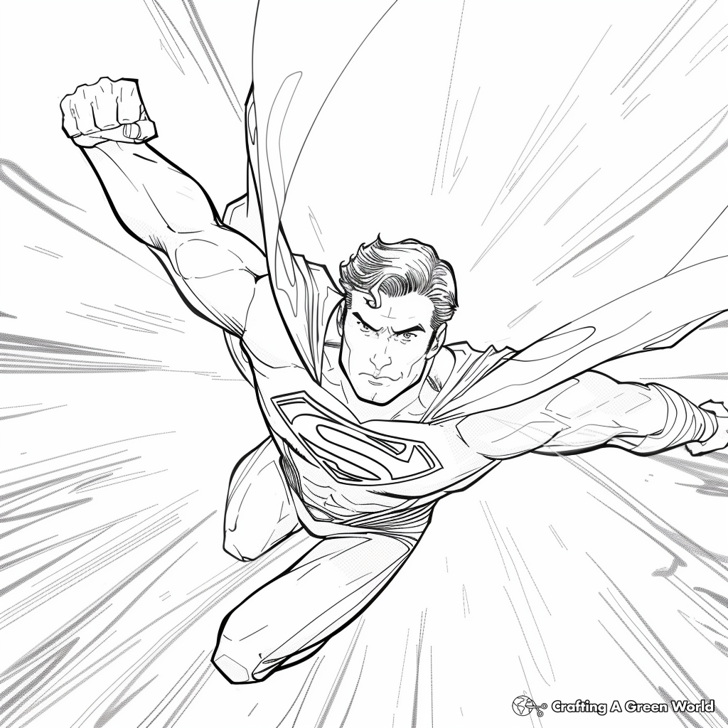Superman Coloring Pages Free Printable 