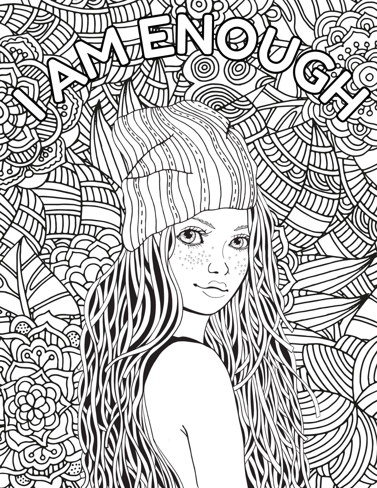 Teens Self Care Coloring Pages Teens Inspirational Quotes Coloring Adults Self Care Coloring Pages Teens Affirmation Coloring Pages Etsy