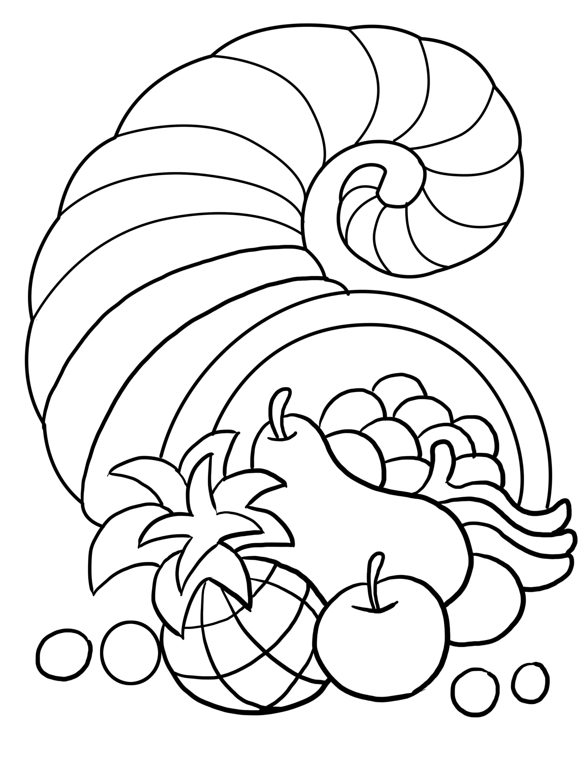 free printable preschool thanksgiving coloring pages