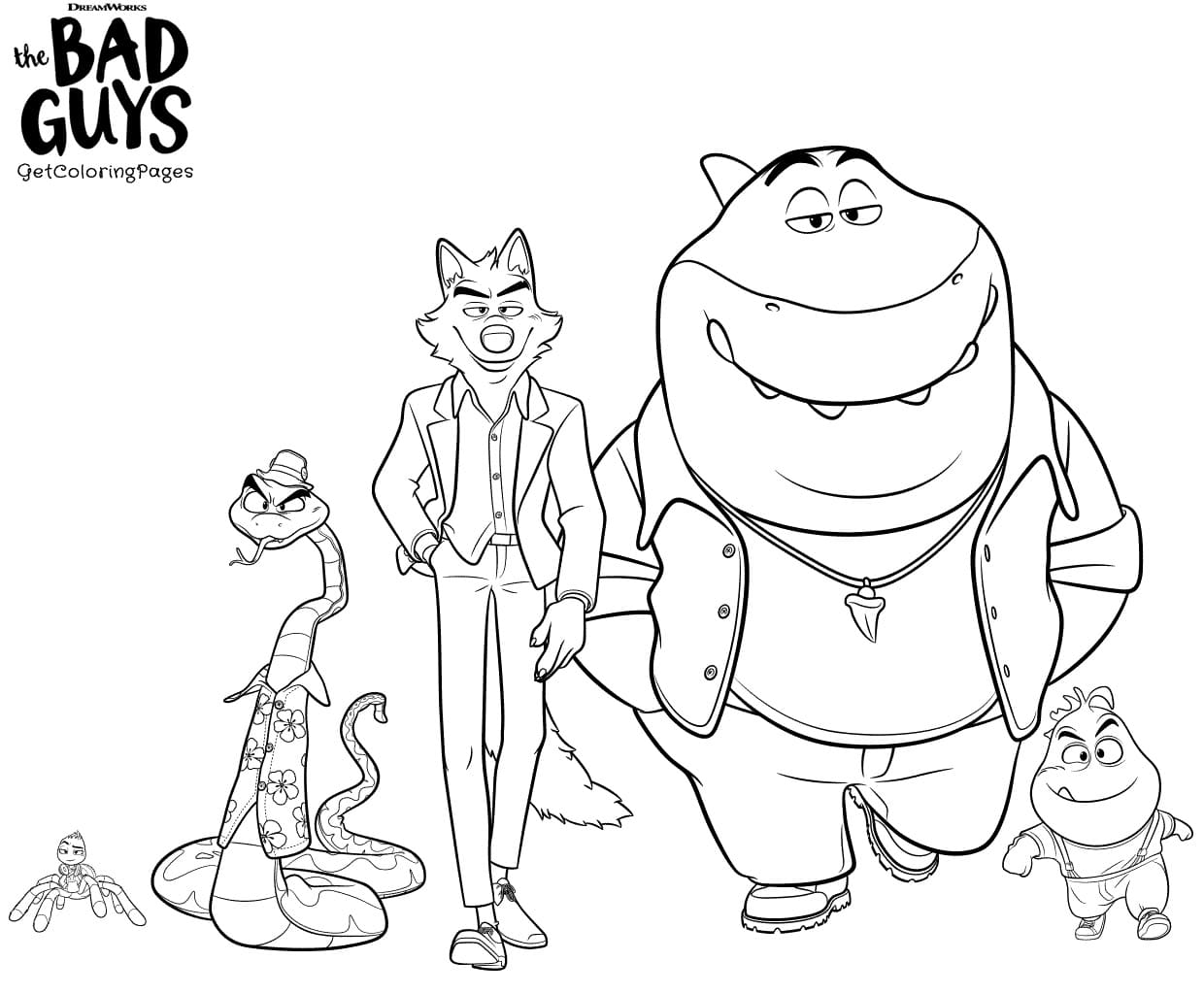 anime bad boys coloring page free