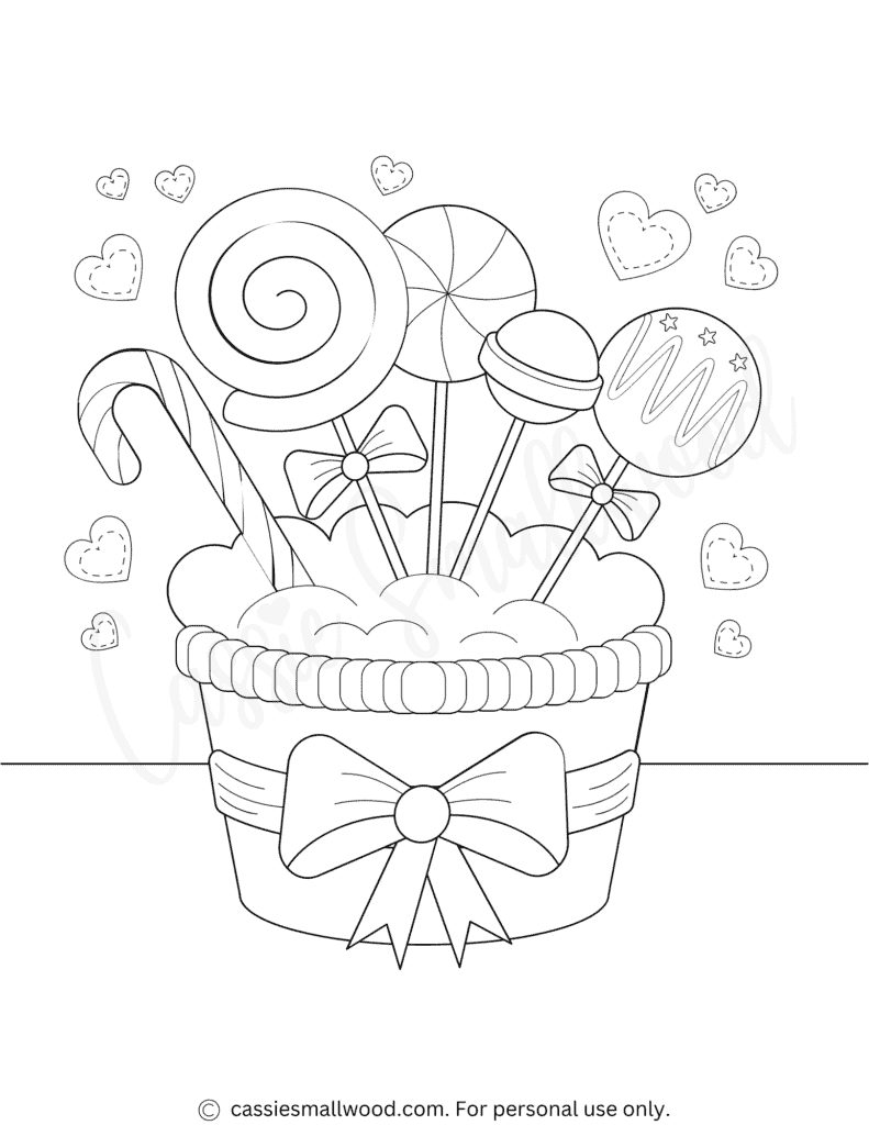 THE CUTEST Candy Coloring Pages Cassie Smallwood