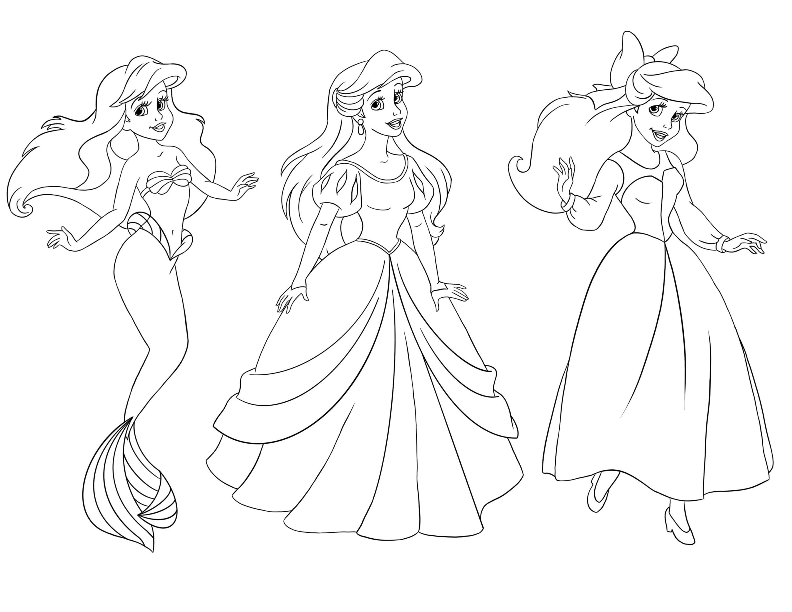 The Little Mermaid Coloring Page DOWNLOAD PRINT Etsy