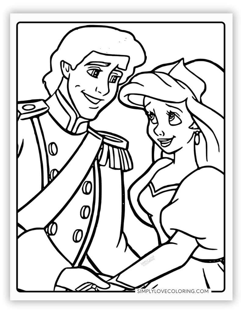 The Little Mermaid Coloring Pages Free PDF Printables Simply Love Coloring