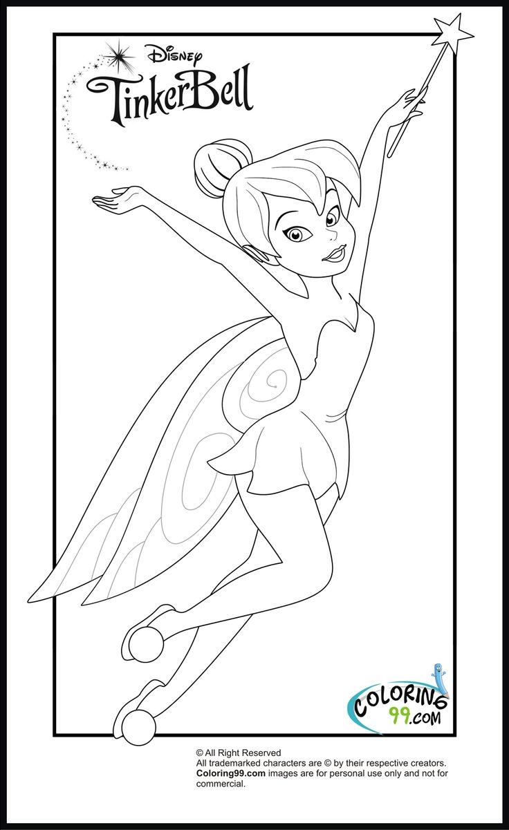 Tinkerbell Coloring Pages