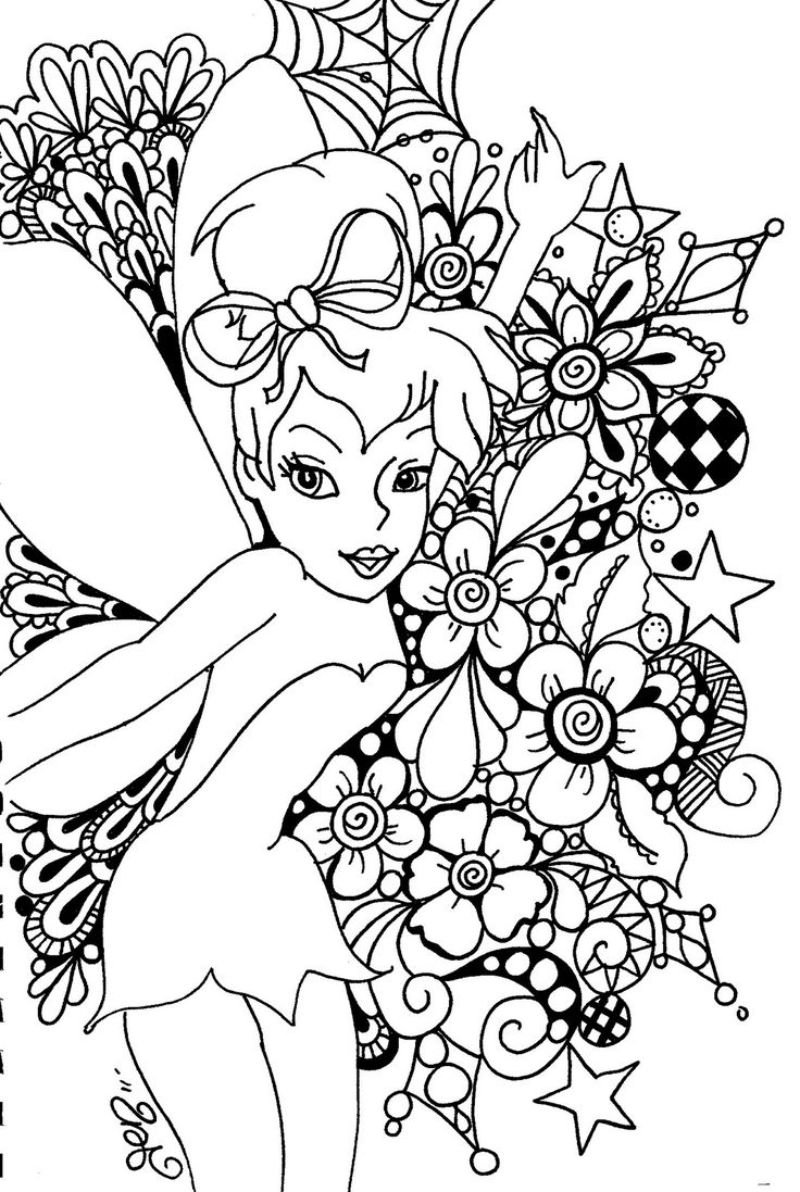 TINKERBELL TO PRINT AND COLOR