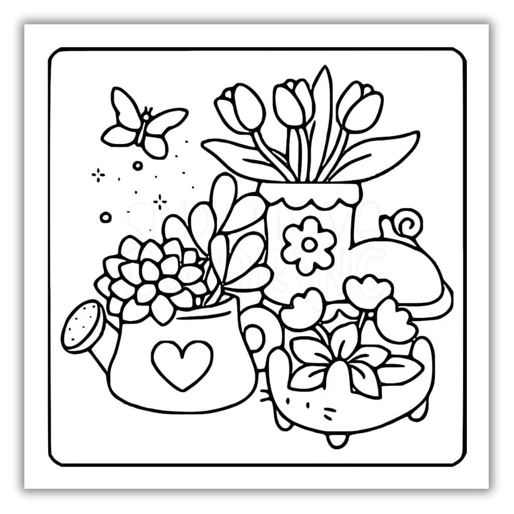 garden coloring pages