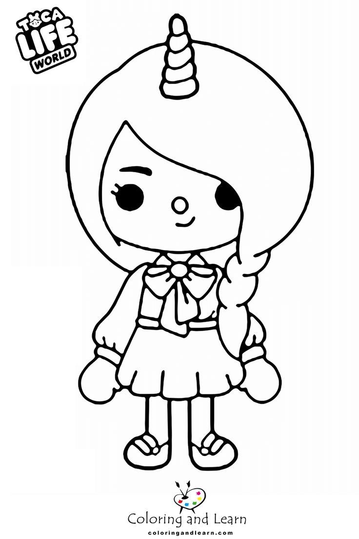 Toca Boca Coloring Pages Coloringandlearn Toca Boca Coloring Pages Coloringandlearn