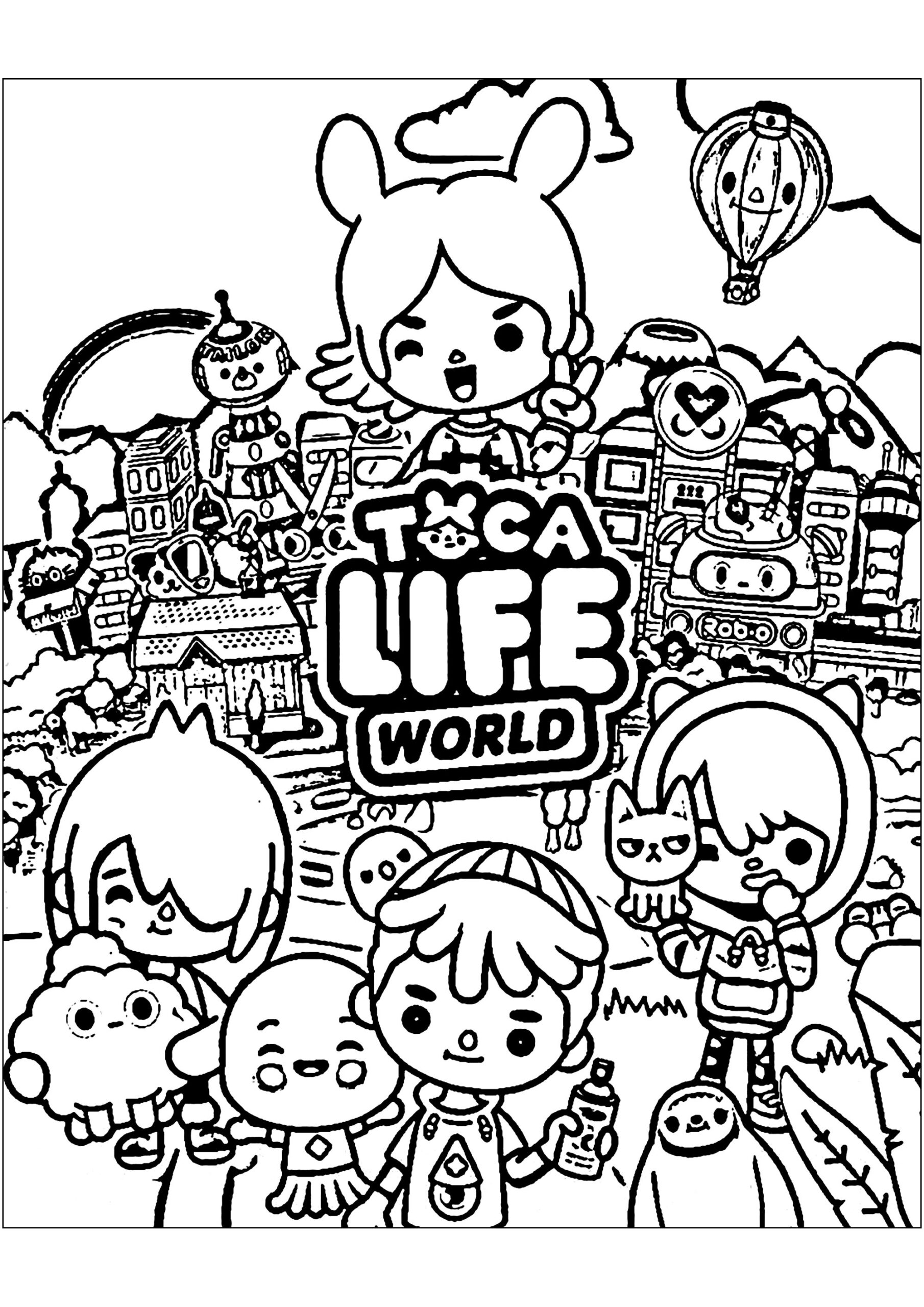 Toca Boca World Poster Toca Boca Coloring Pages