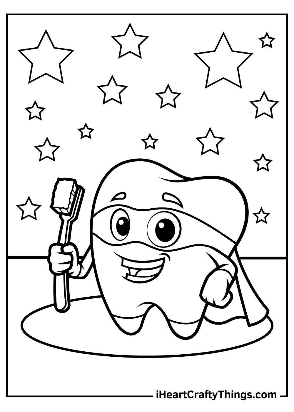 Tooth Coloring Pages 20 Free PDF Printables For Kids