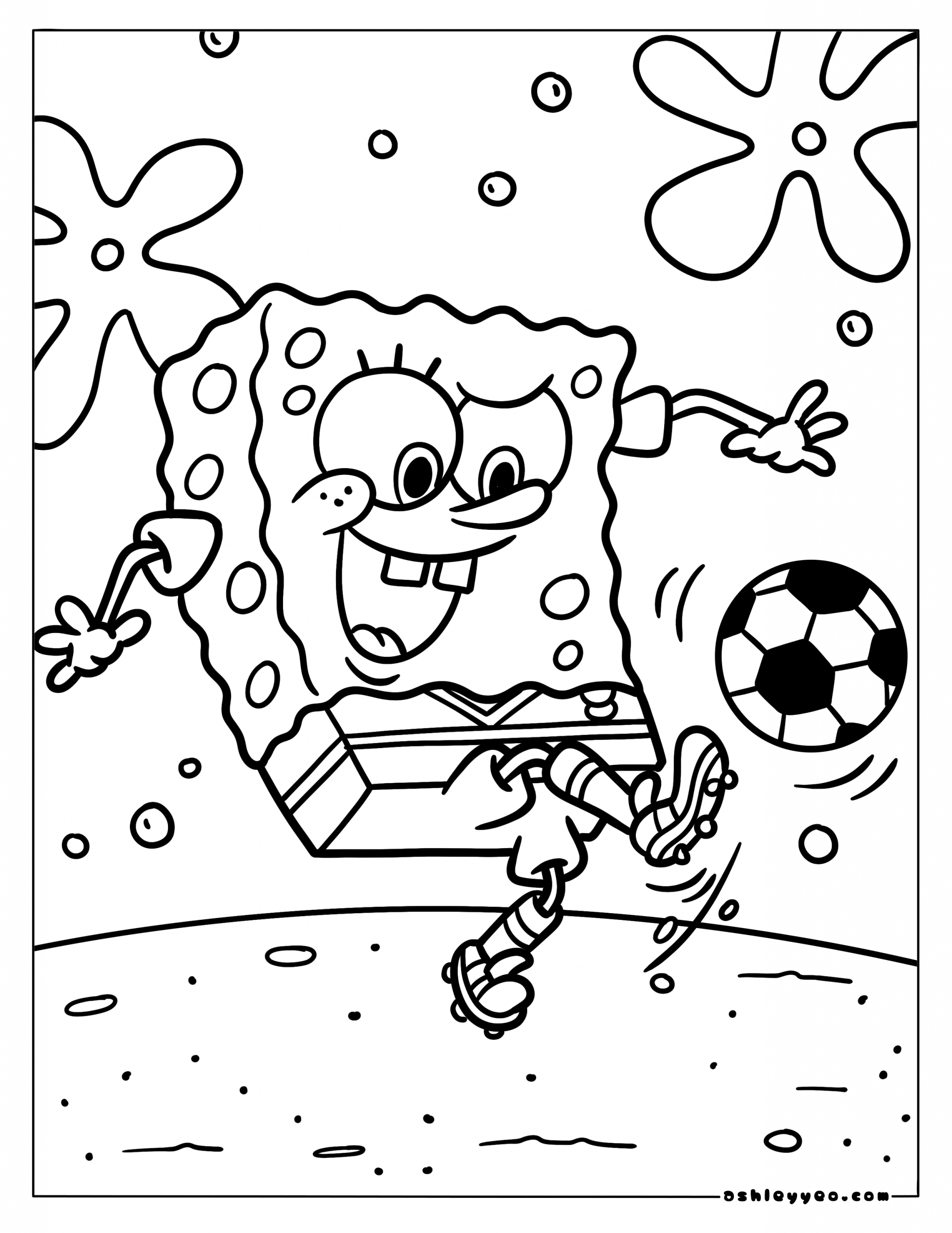 coloring spongebob pages