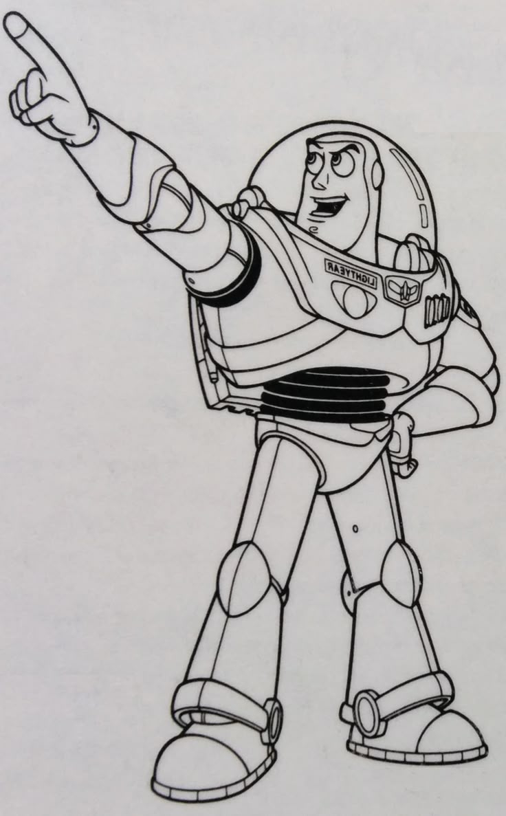 Toy Story Buzz Lightyear Coloring Card Toy Story Buzz Lightyear Coloring Card