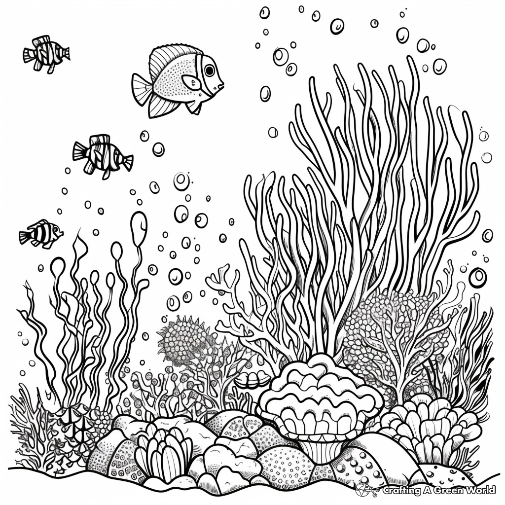 Under The Sea Coloring Pages Free Printable Under The Sea Coloring Pages Free Printable