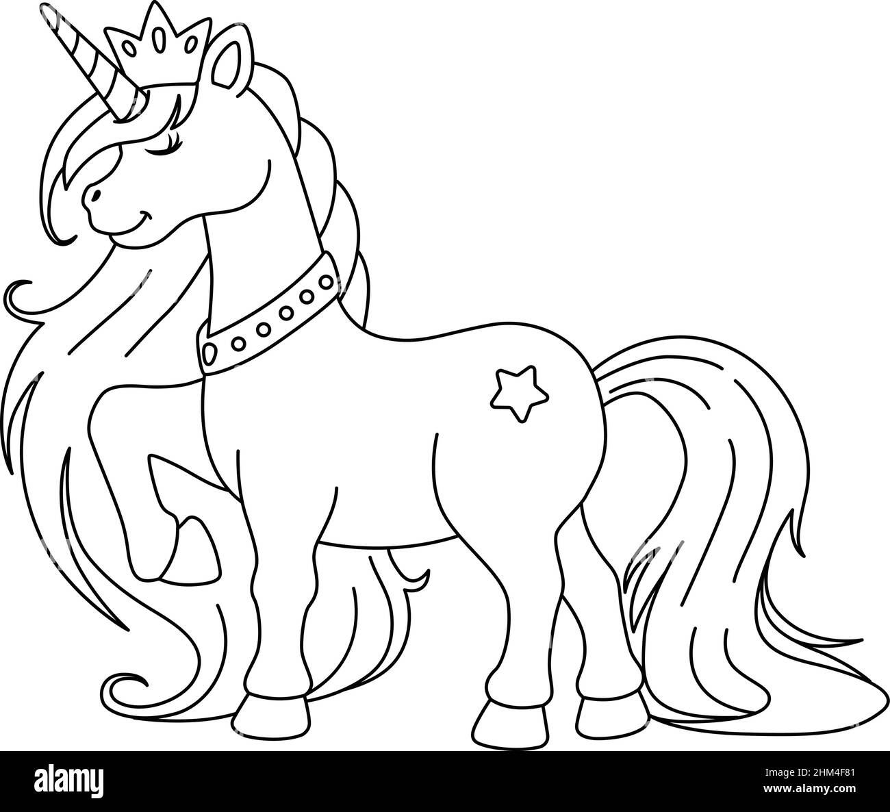 Unicorn Princess Coloring Page Isolated For Kids Stock Vector Image Art Alamy Unicorn Princess Coloring Page Isolated For Kids Stock Vector Image Art Alamy
