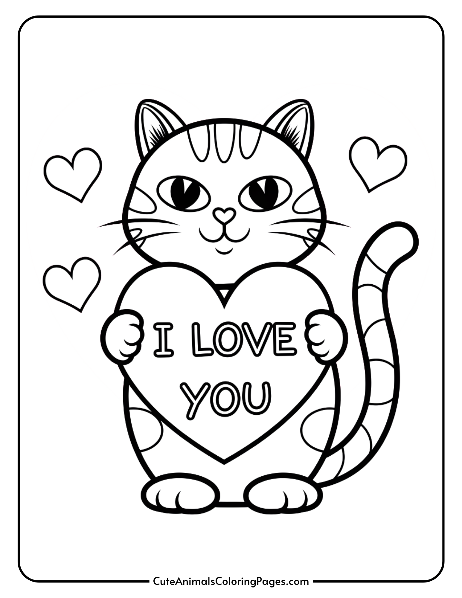 valentines day coloring page