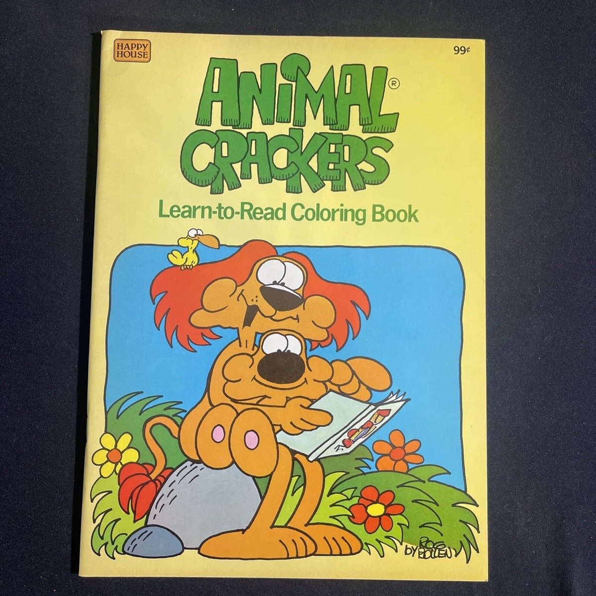 Vtg Animal Crackers Learn To Read Coloring Book Activity Booklet 83 Happy House EBay