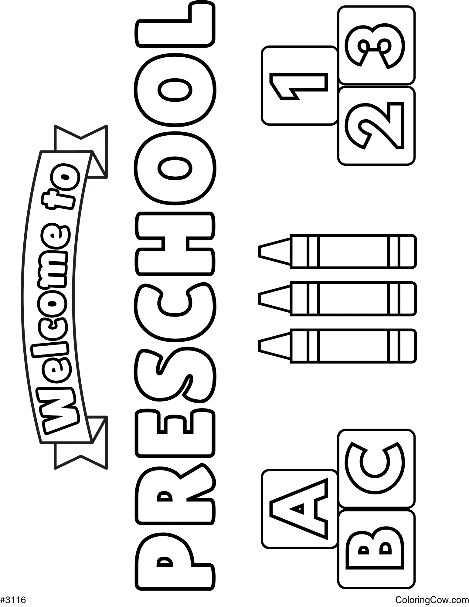 coloring pages printable preschool